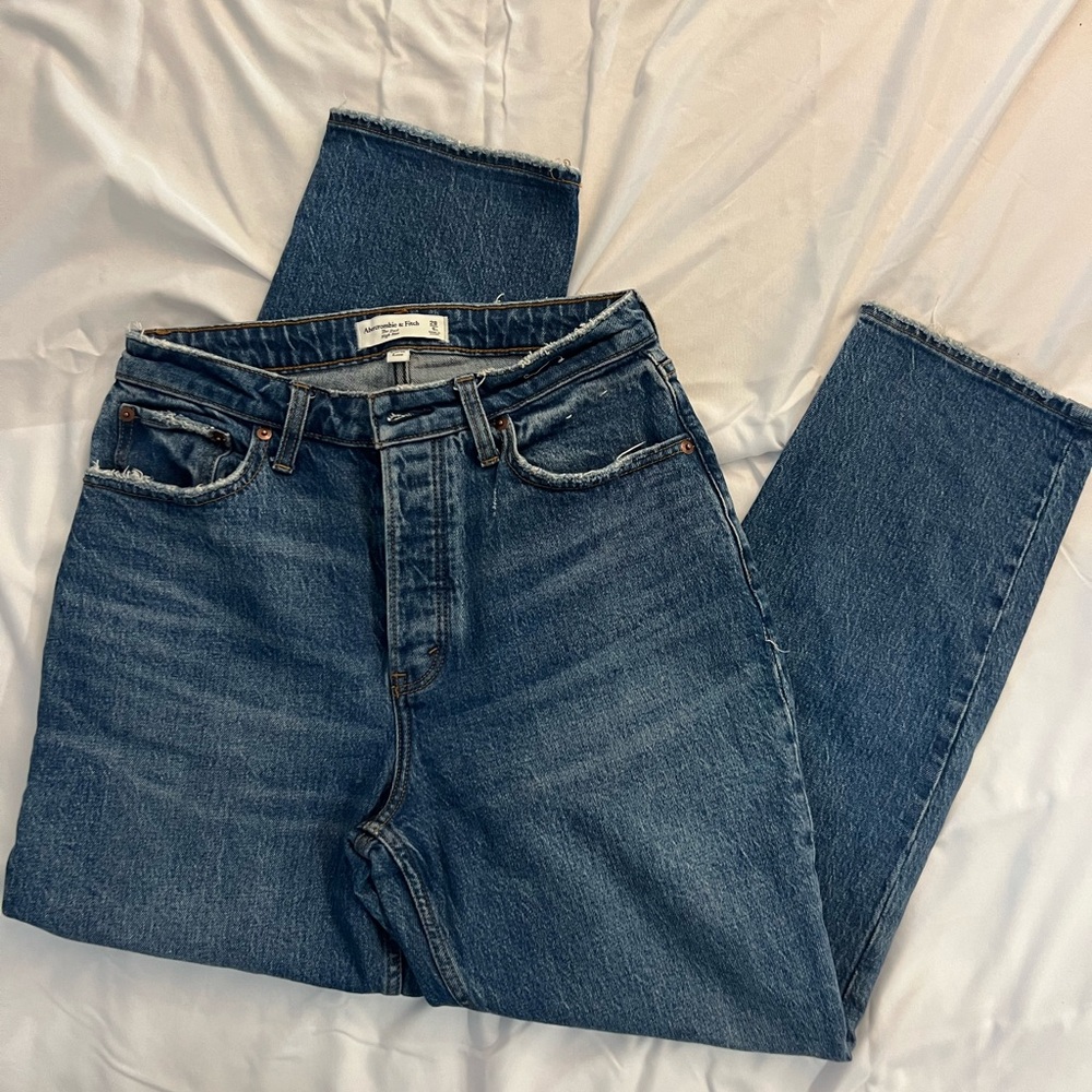 A&F Dad Jeans Curve Love High Rise